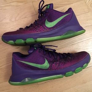 Nike KD 8 VIII Purple Green 11.5 USED Kevin Durant